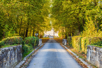 Obraz premium Country road in Northern France