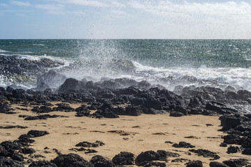 Landscape of an australian beach at sunny day