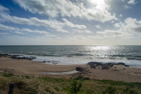 Landscape of a beach in Australia Perth at sunny day