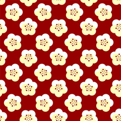 Fototapeta premium Vector ornament seamless pattern wallpaper