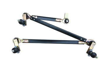 a-line wiper of a car on an isolated white background