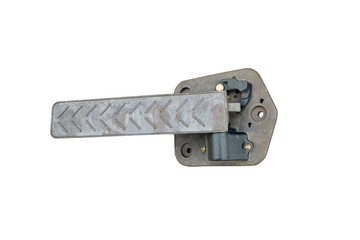 Pedal car accelerator isolated on a white background