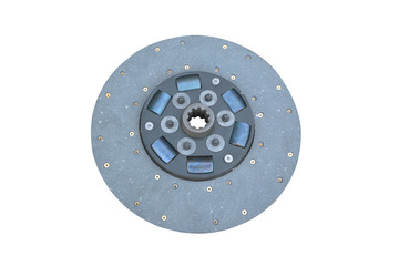 Car clutch plate isolated on a white background.