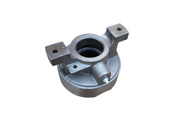 Obraz premium new hydraulic release bearing part of the car clutch on a white background