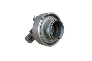 new hydraulic release bearing part of the car clutch on a white background