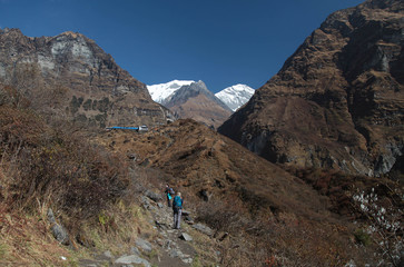 Annapurna basic camp. Nepal. Himalaya.