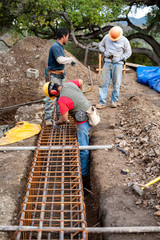 hillside home foundation work