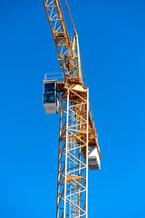 Fototapeta na wymiar tower crane close up