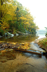 Pond outlet in the Adirondacks.