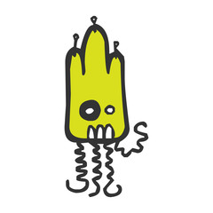 Alien Monster. Vector illustration.