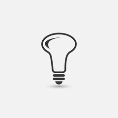 Light bulb Vector illustration.
