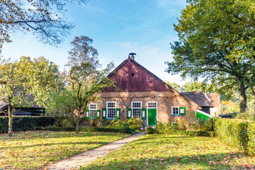 Fototapeta na wymiar Traditional Dutch farmhouse scene