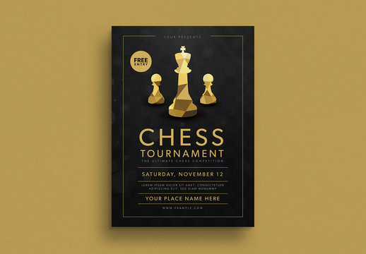 Chess Tournament Event Flyer Layout