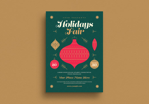 Holiday Fair Event Flyer Layout