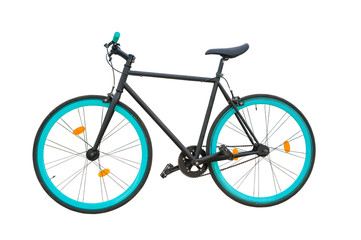 Fototapeta premium Fixed bicycle isolated on white background