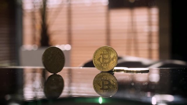 Currency concept - cryptocurrency, bitcon