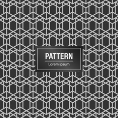 Minimal geometric pattern background. Black pattern background