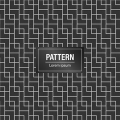 Obraz premium Minimal geometric pattern background. Black pattern background
