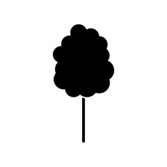 Cotton candy icon, logo on white background