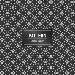 Minimal geometric pattern background. Black pattern background
