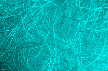 Texture green tangled threads like a spider web