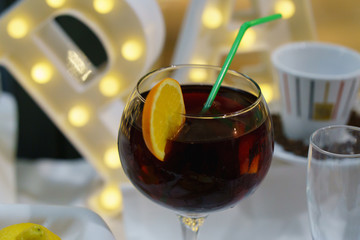 Alcohol cocktail in the bar