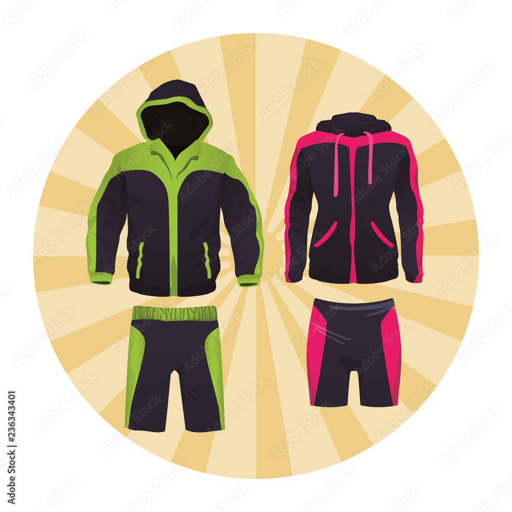 Wall mural Sport fitness suit