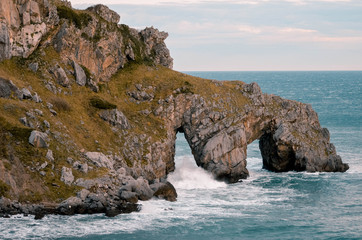 Fototapeta premium San Juan de Gaztelugatxe and its surroundings. Basque Country, Spain