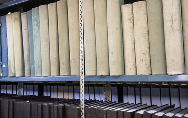 Stack Of Papers, Archive shelves full of files., many File Folders