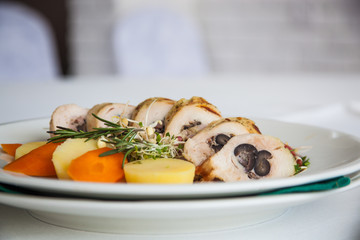 chicken roll with olives