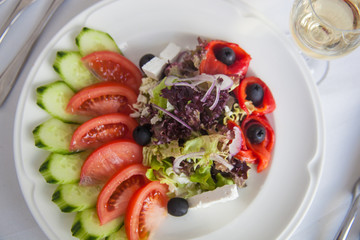 fresh vegetable salad