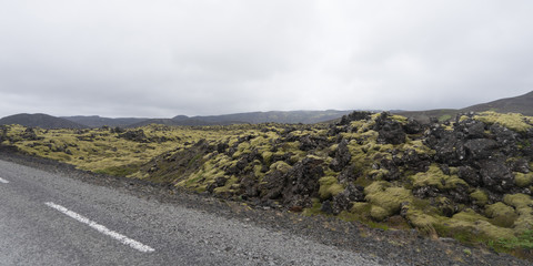 Lavafeld bei der „blauen Lagune“ (Bláa Lónið) - Island 