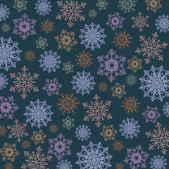 Christmas background with snowflakes