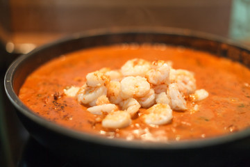 Shrimps in Tomatensauce