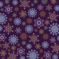 Christmas background with snowflakes