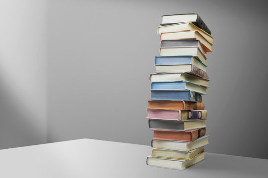 Stack of old different books