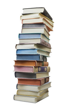 Stack of old different books