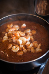 Shrimps in Tomatensauce