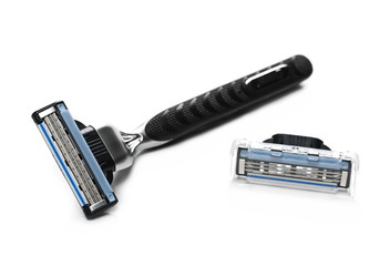 shaving razor isolated on white background