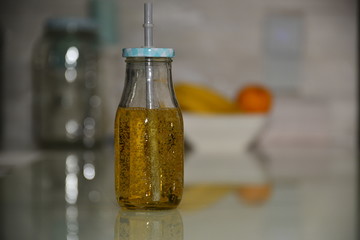 glass bottle reusable juice healthy