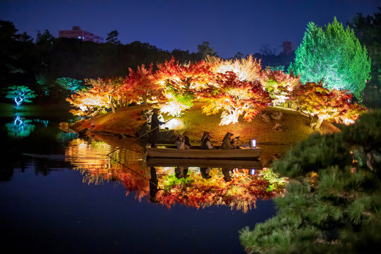 栗林公園紅葉ライトアップ