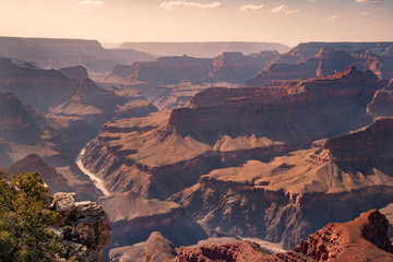 Beautiful Landscape of Grand Canyon with the Colorado River visible