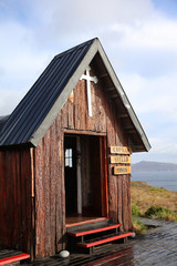 Kapelle auf Kap Hoorn. Patagonien. Chile