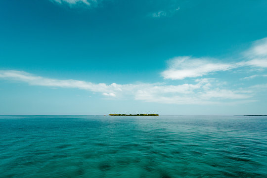 Island in ocean
