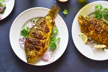 Grilled fish