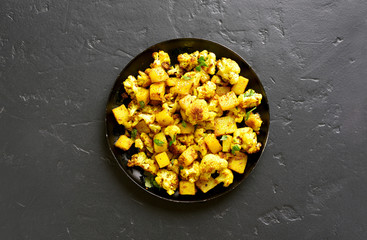 Indian style cauliflower with potatoes