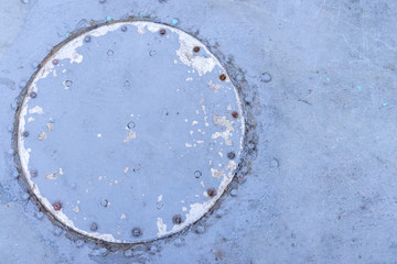 closeup rusty colored metal, abstract grunge corroded steel background, retro vintage metallic backdrop, iron surface with shabby cracked paint and scratches, painted old wall texture strokes