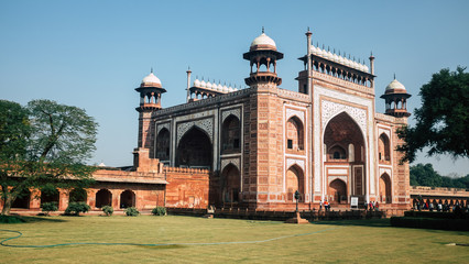 One of the tombs next to the Taj Mahal in Agra, India