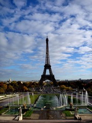 Tour Eiffel depuis le Trocadéro, Paris, France
