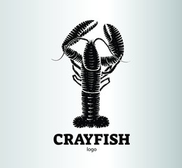 Crayfish logotype - vector illustration